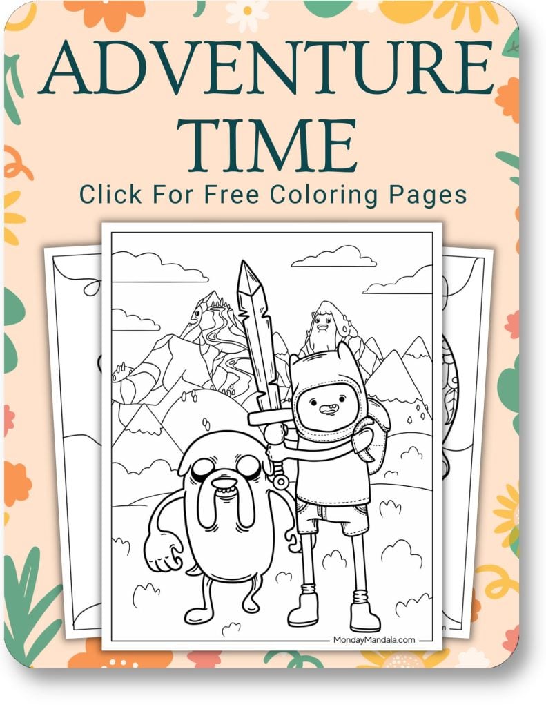 Adventure Time Coloring Pages For Adults