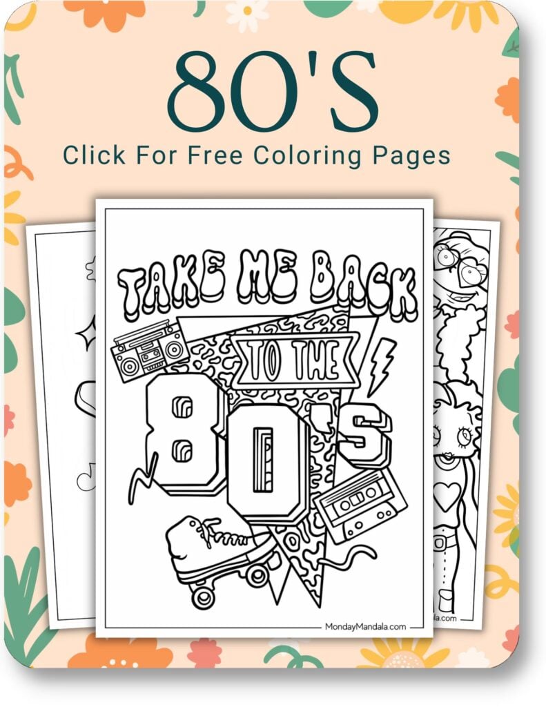 80's Coloring Pages For Adult