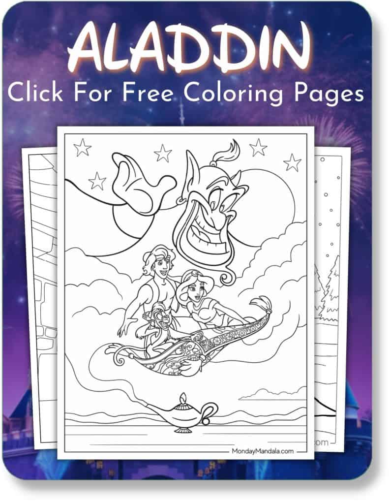 Aladdin Coloring Pages