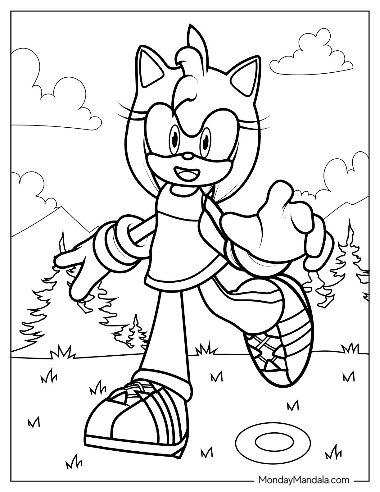 Amy Rose In Green Hill