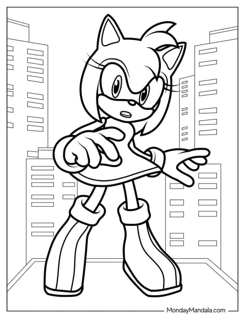 Amy Rose Outline For Preschoolers