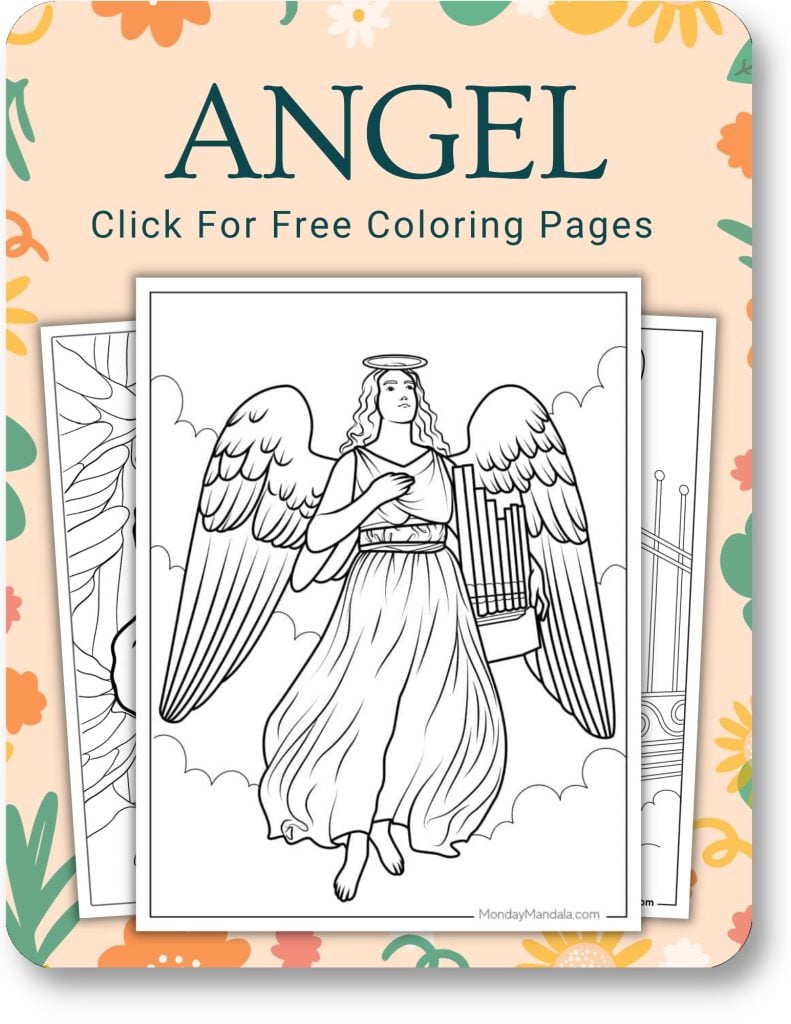 Angel Coloring Pages For Adults
