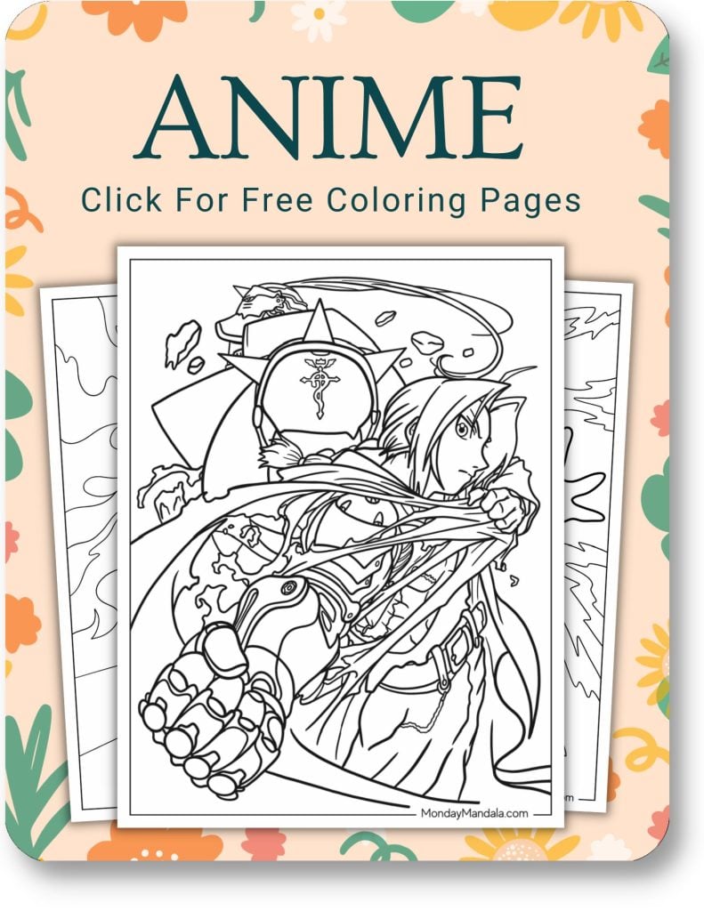 Anime Coloring Pages For Adults