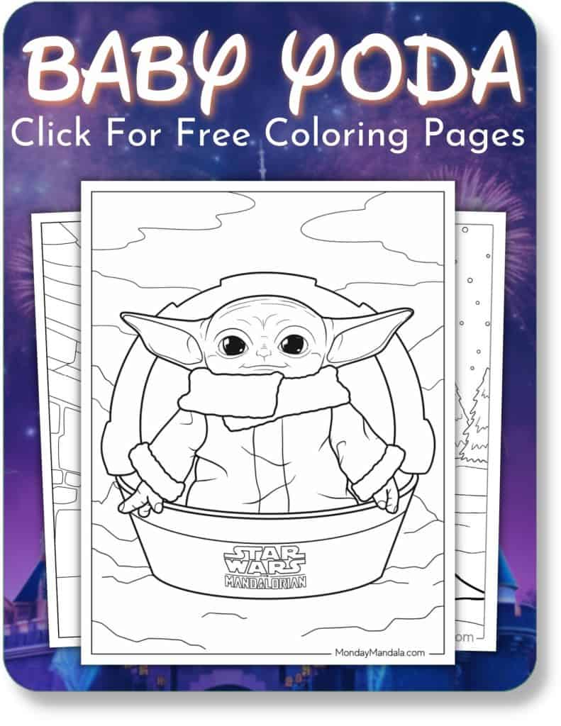 Baby Yoda Coloring Pages