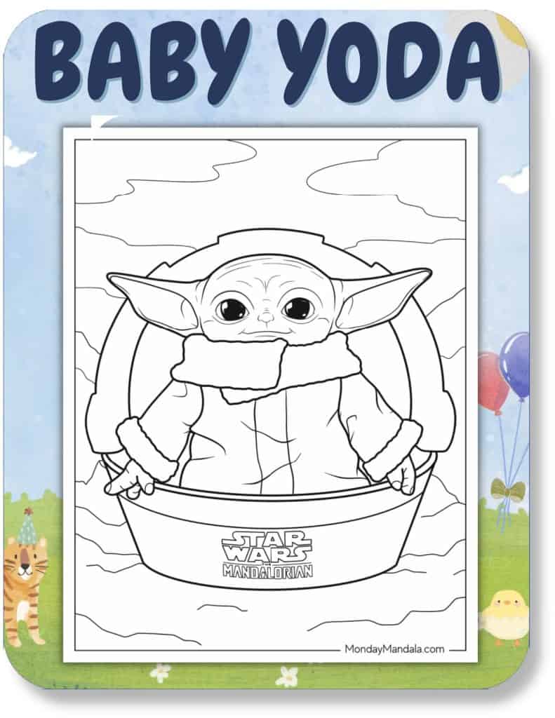 Baby Yoda Coloring Pages For Kids