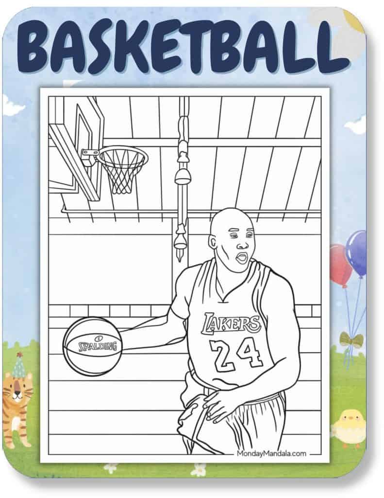 Basketball Coloring Pages For Kids