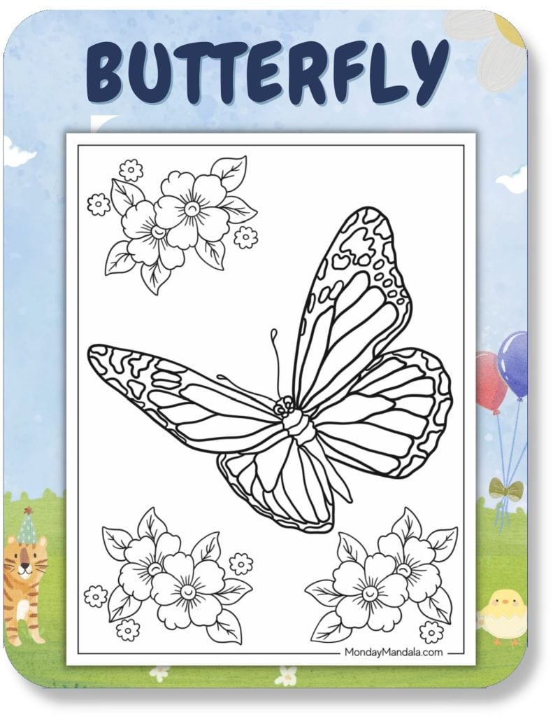 Butterfly Coloring Pages For Kids