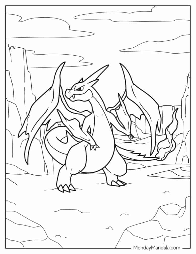 Coloring Page Of Charizard