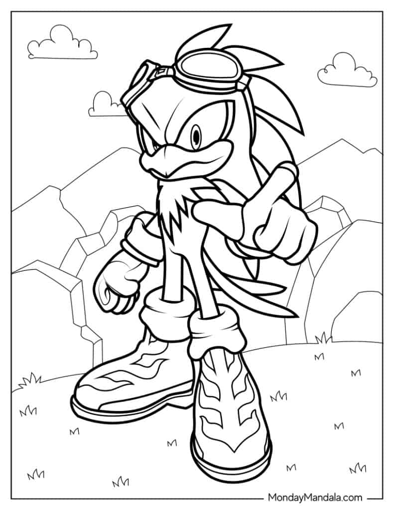 Coloring Sheet Of Jet The Hawk