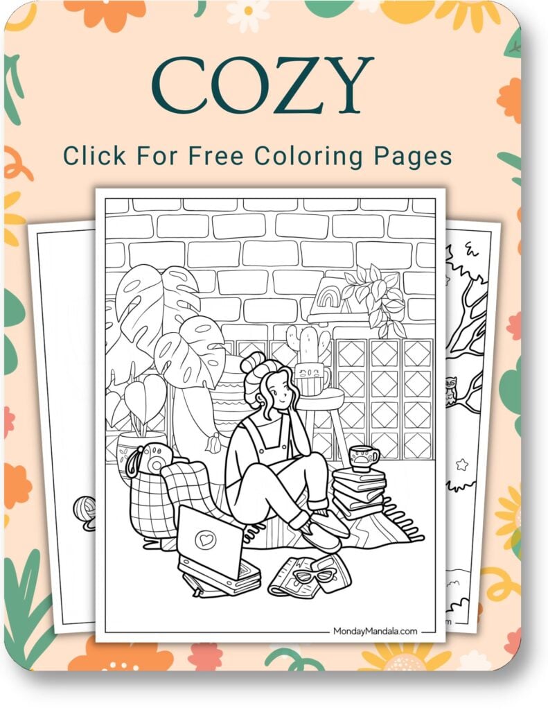 Cozy Coloring Pages For Adults