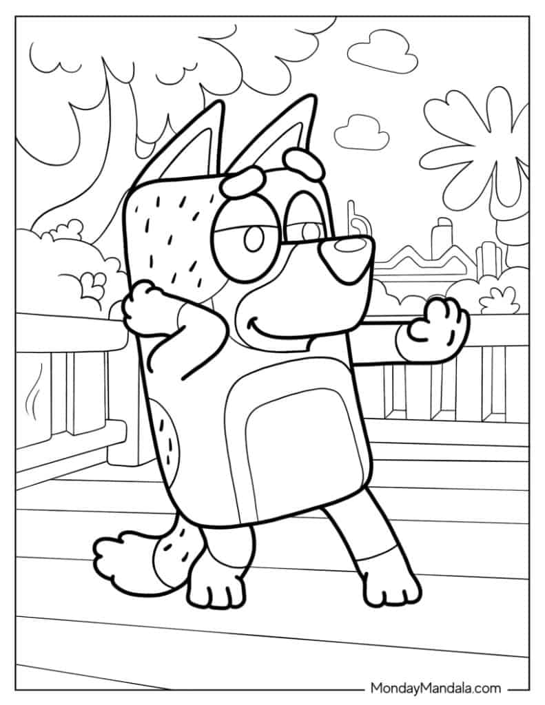 Daddy Bandit Coloring Page