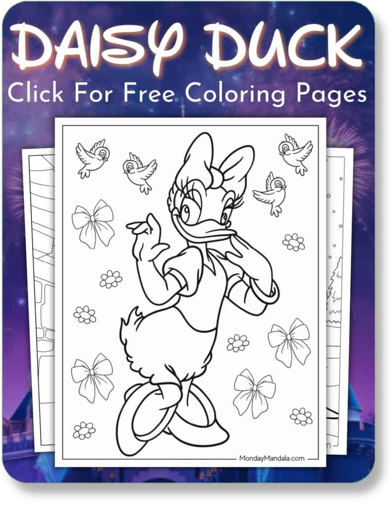 Daisy Duck Coloring Pages For Disney