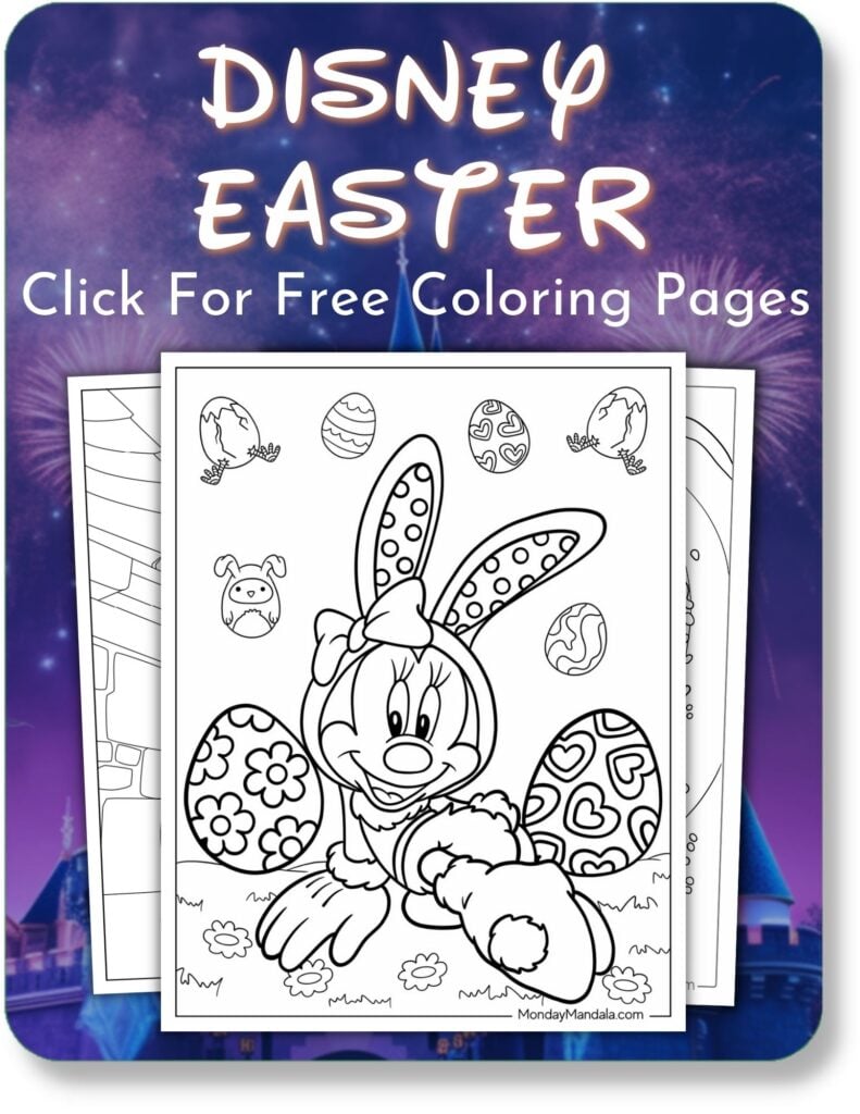 Disney Easter Coloring Pages For Disney