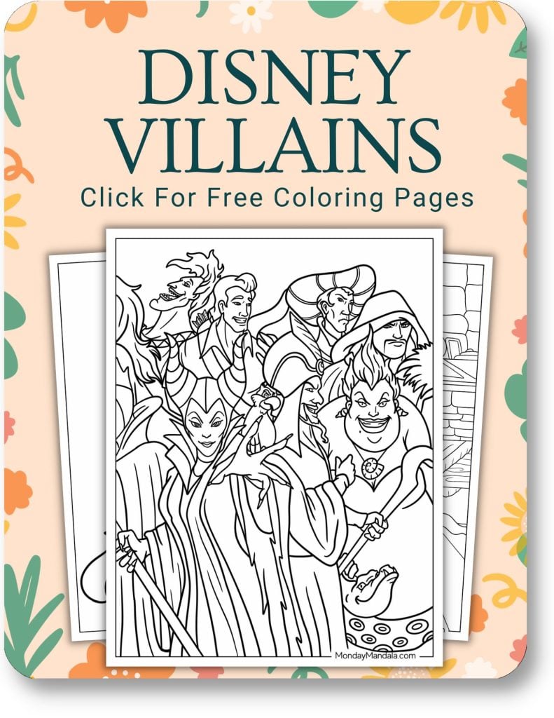 Disney Villains Coloring Pages For Adults