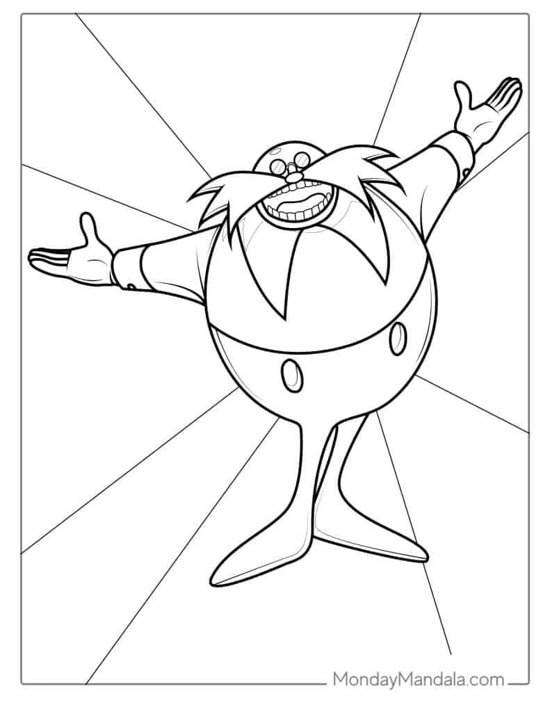 Doctor Eggman Coloring Page