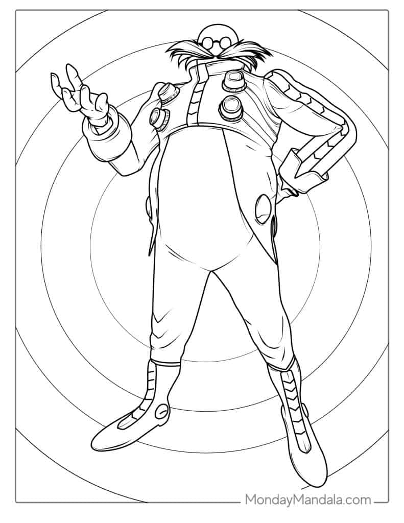 Doctor Ivo _Eggman_ Robotnik Coloring Page