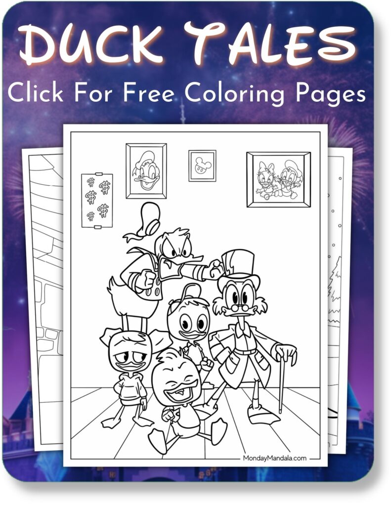 Duck Tales Coloring Pages For Disney