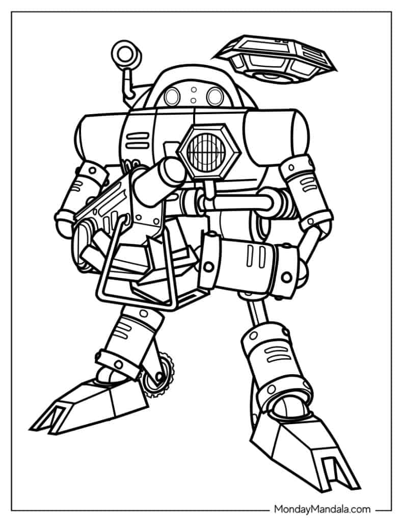 Easy Outline Of E-102 Gamma Coloring In For Kids