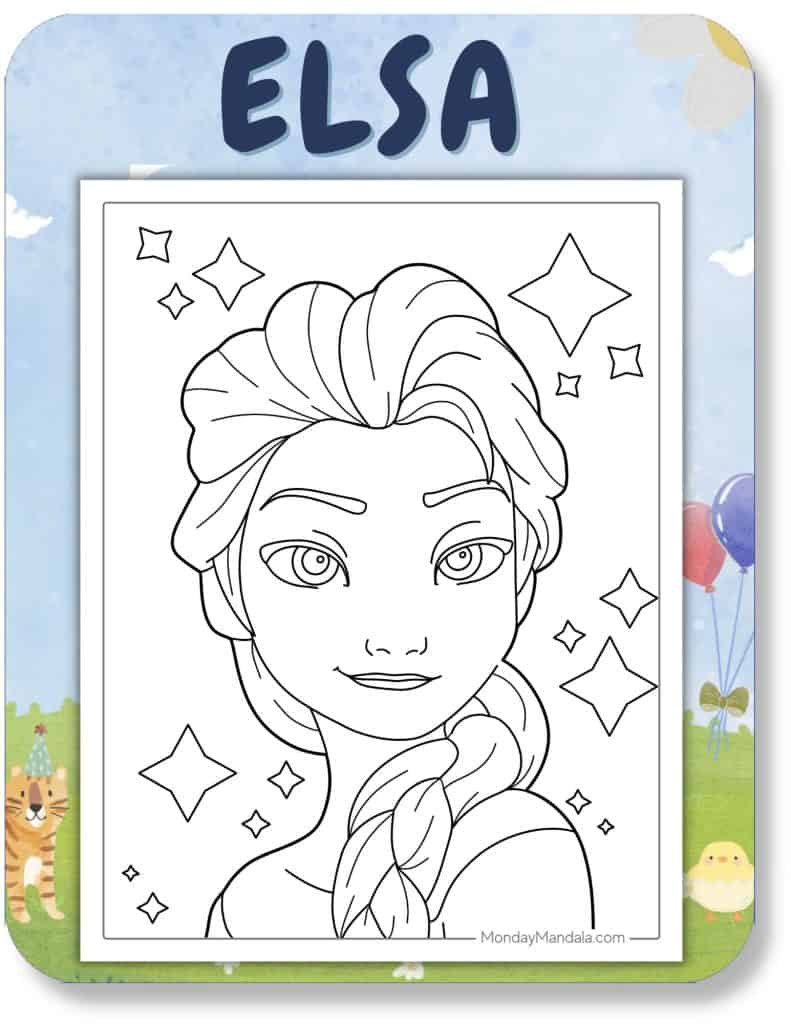 Elsa Coloring Pages For Kids