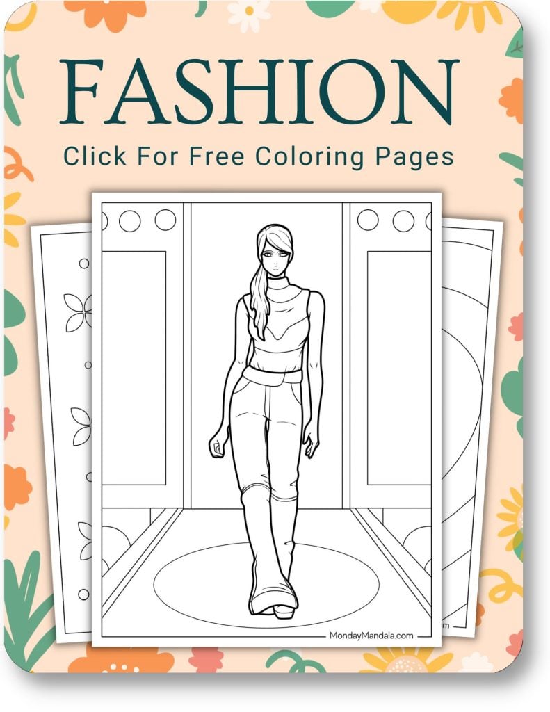 Fashion Coloring Pages For Adults