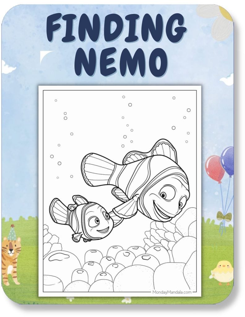 Finding Nemo Coloring Pages For Kids