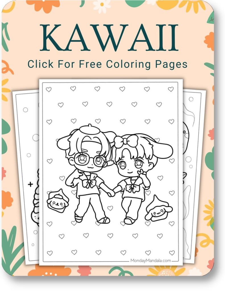 Kawaii Coloring Pages For Adults