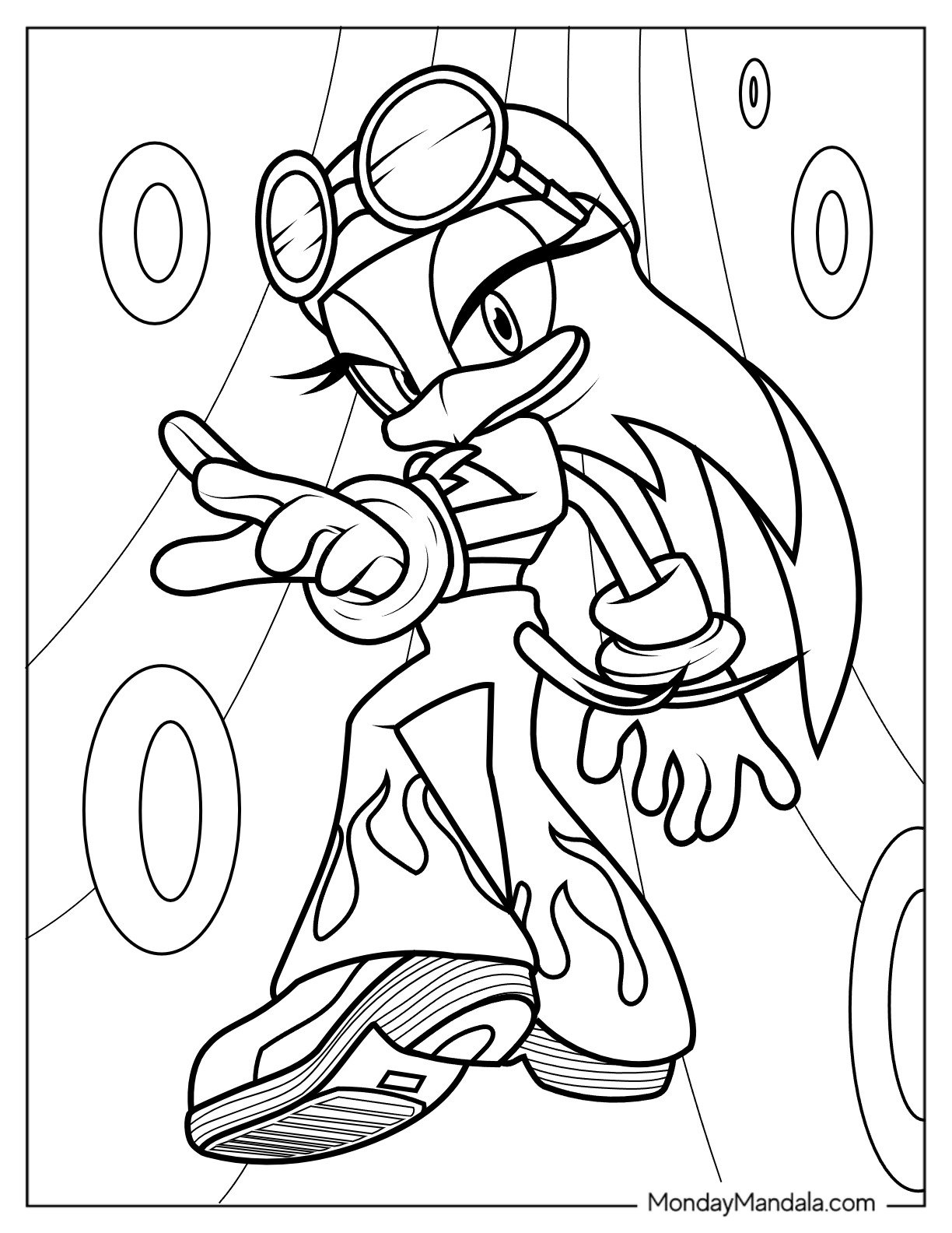 Kawaii Wave The Swallow Coloring Sheet V2