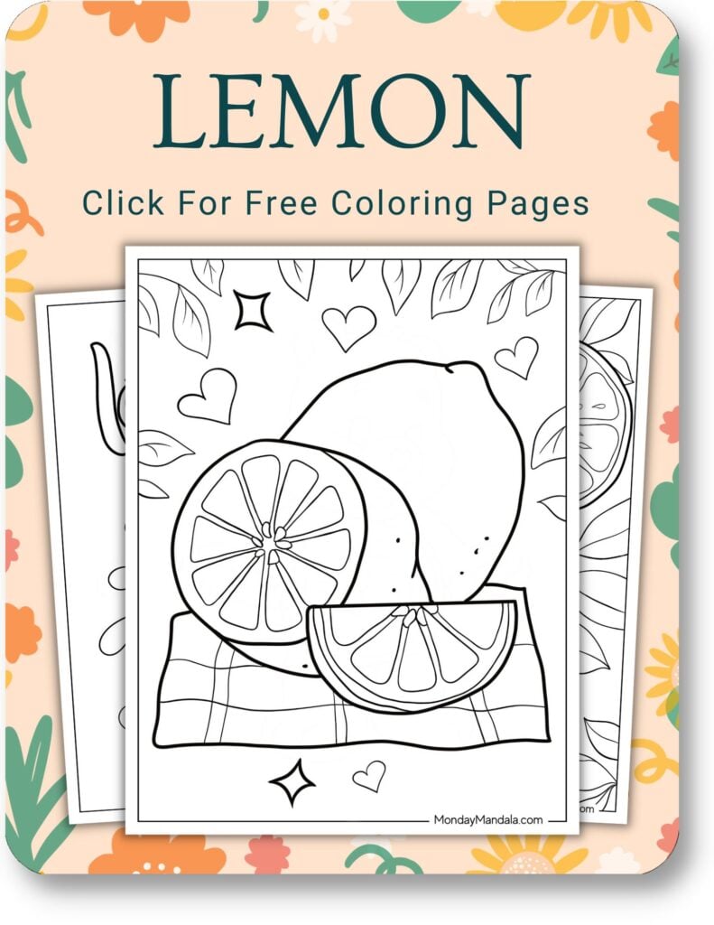 Lemon Coloring Pages For Adults