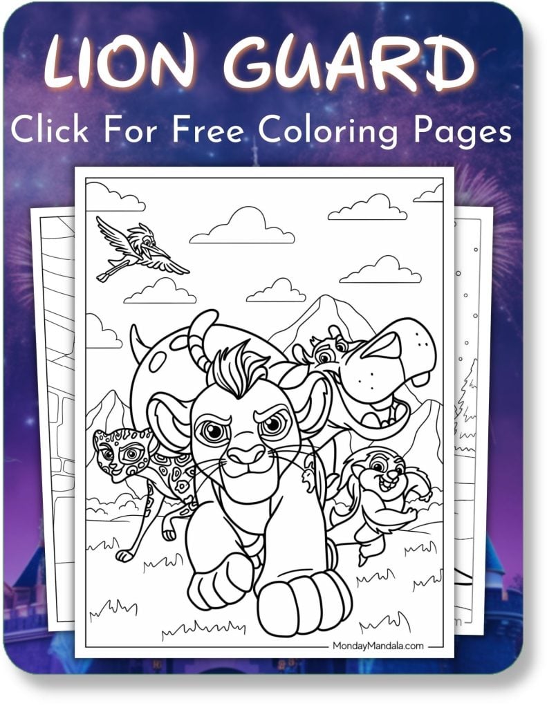 Lion Guard Coloring Pages For Disney