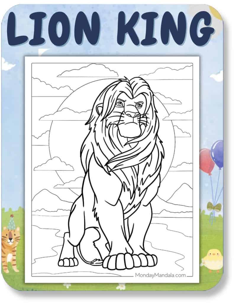Lion King Coloring Pages For Kids