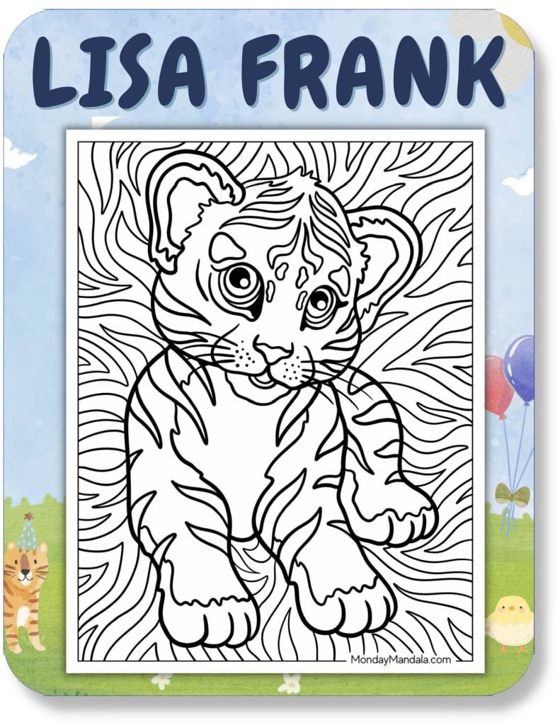 Lisa Frank Coloring Pages For Kids v2