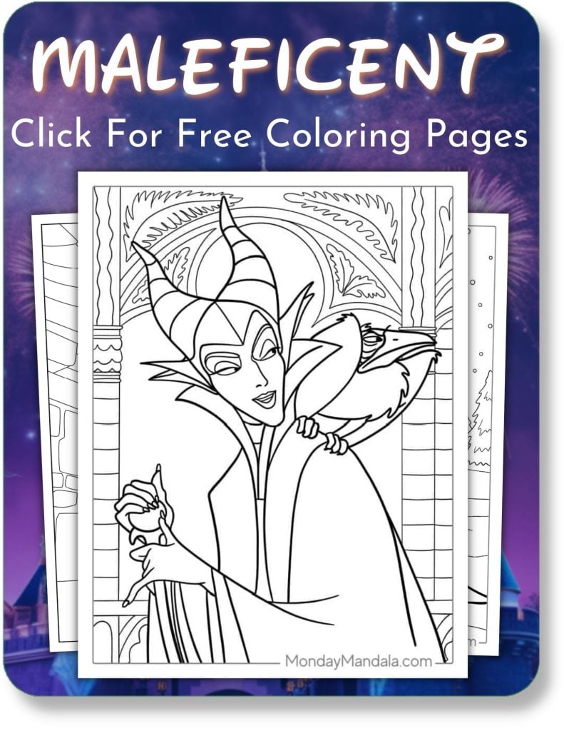 Maleficent Coloring Pages For Disney