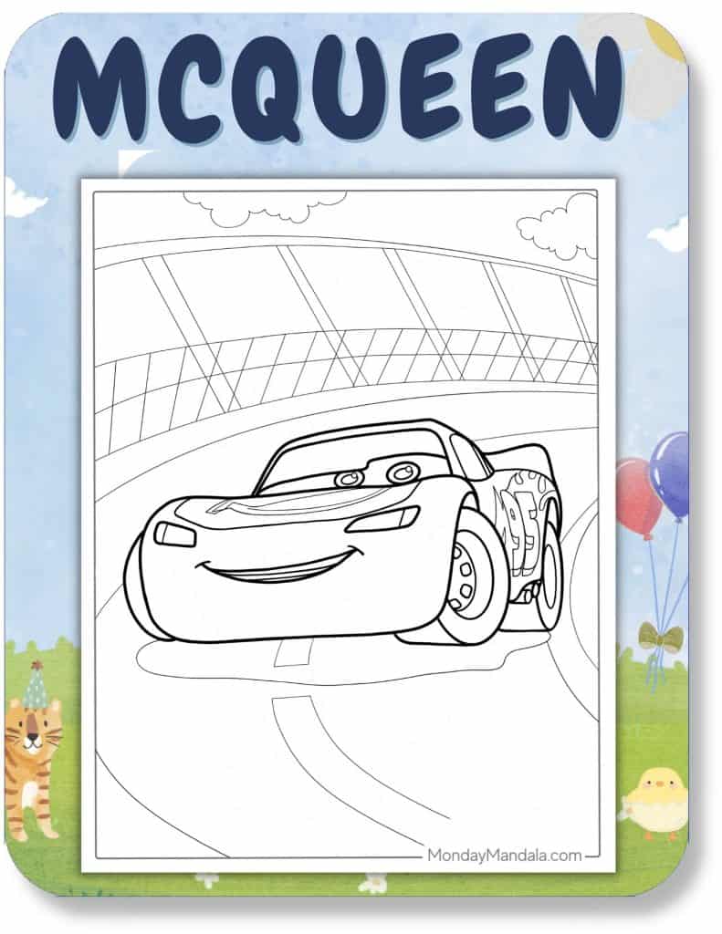 McQueen Coloring Pages For Kids
