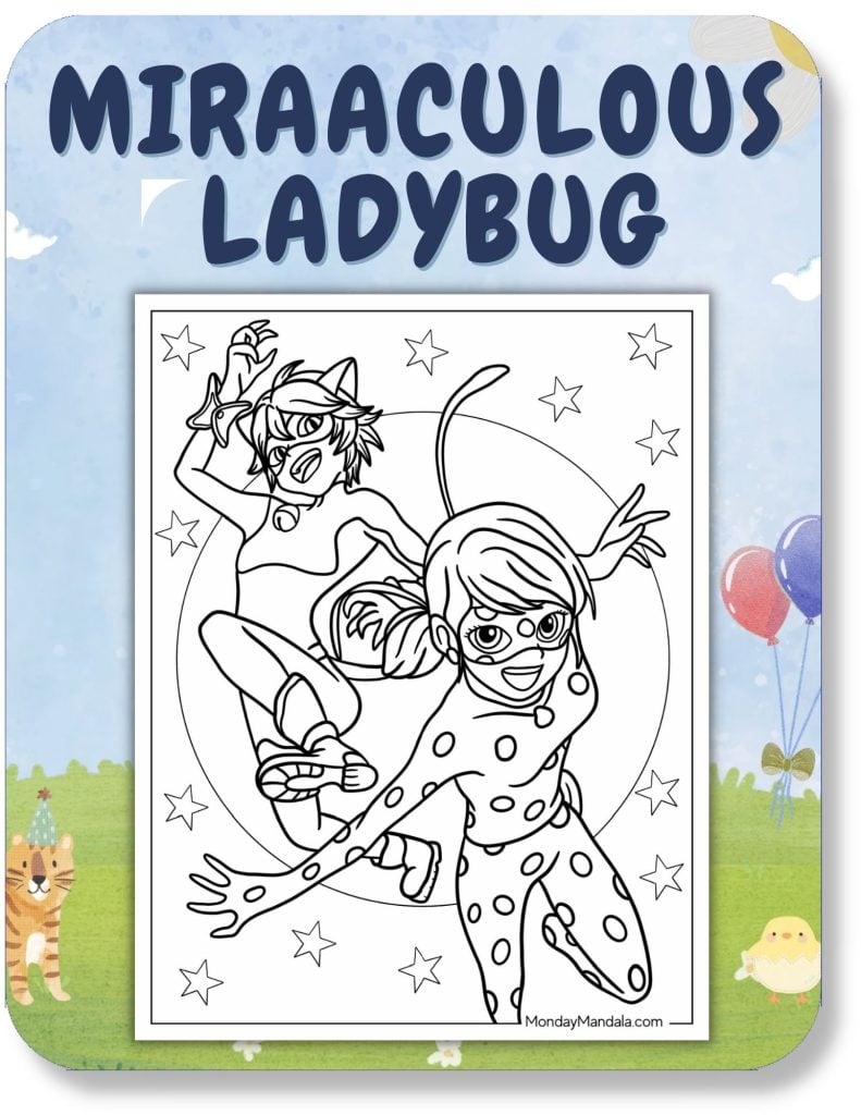 Miraculous Ladybug Coloring Pages For Kids