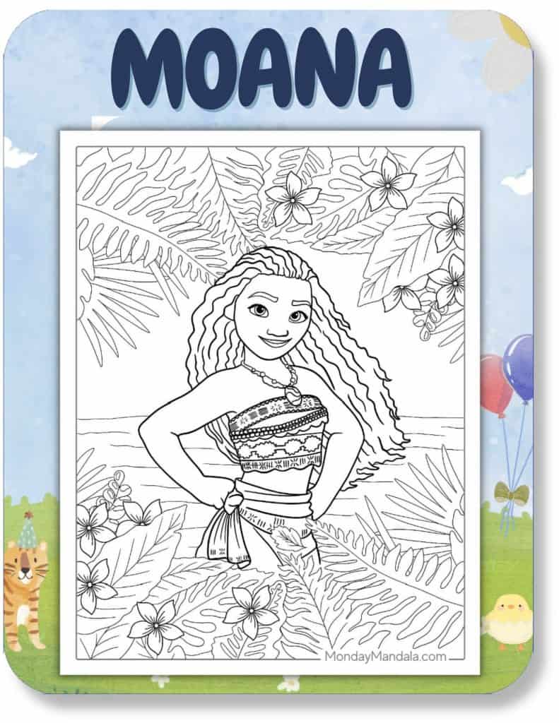 Moana Coloring Pages For Kids