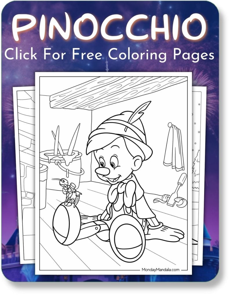Pinocchio Coloring Pages For Disney