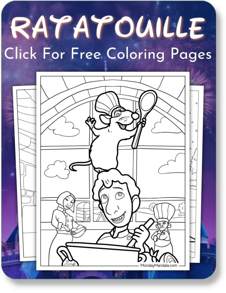 Ratatouille Coloring Pages For Disney