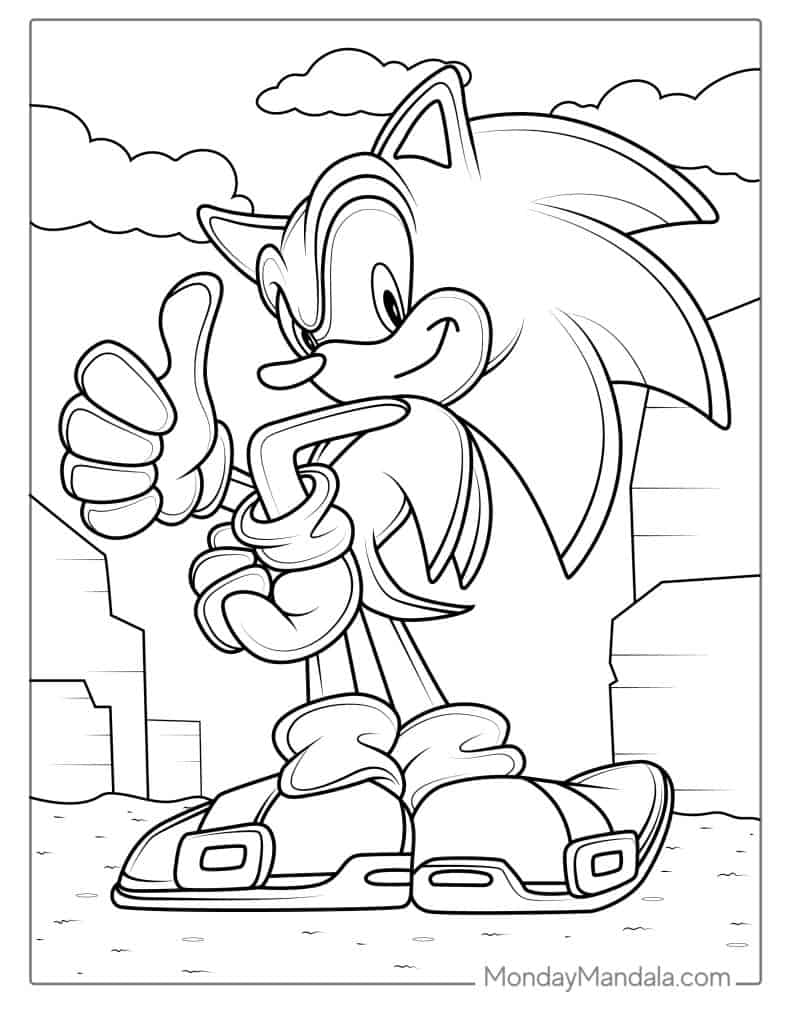 Sonic With Big Shoes