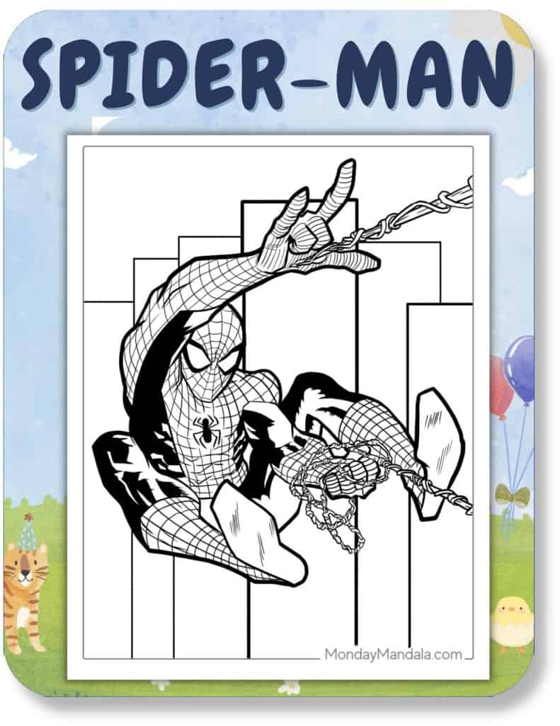 Spider-Man Coloring Pages For Kids