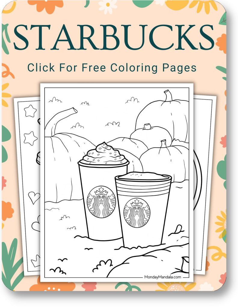 Starbucks Coloring Pages For Adults