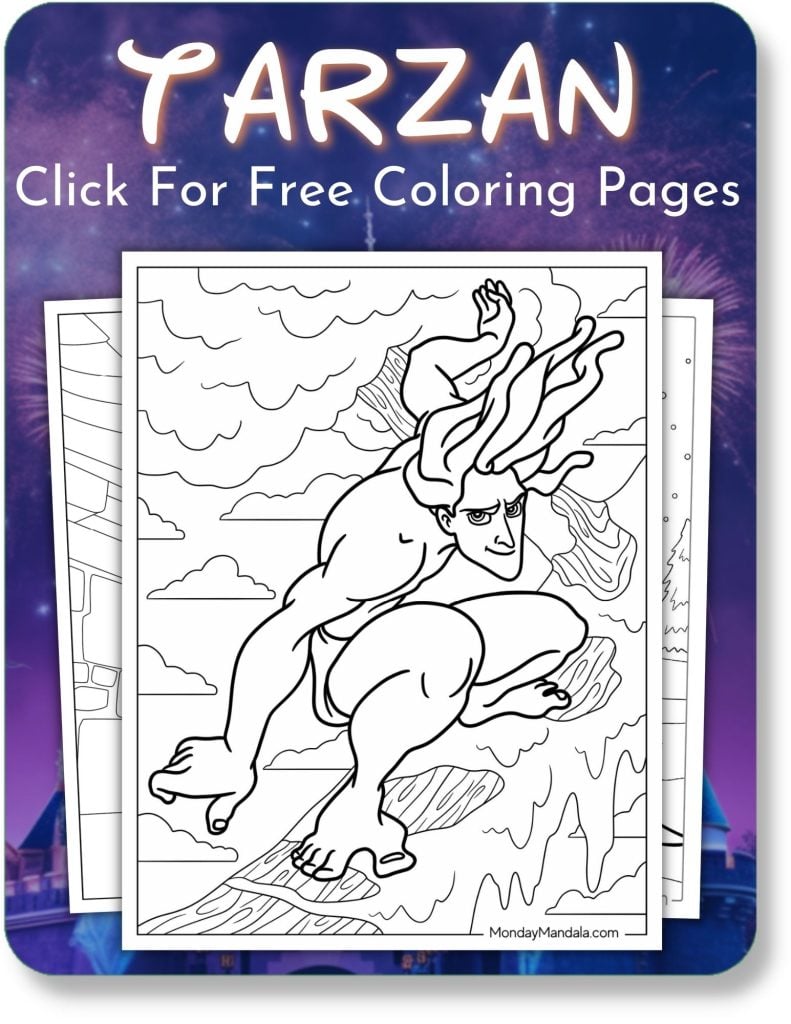 Tarzan Coloring Pages For Disney