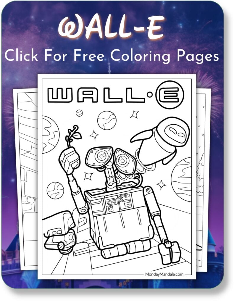 Wall-E Coloring Pages For Disney