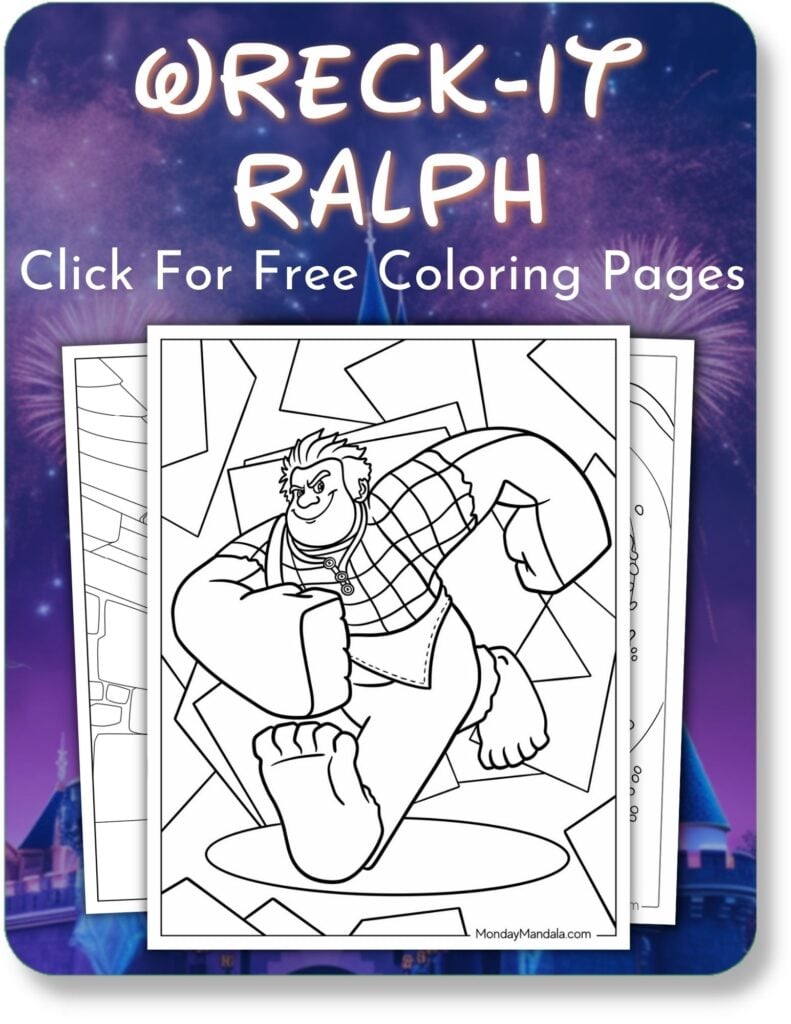 Wreck-It Ralph Coloring Pages For Disney